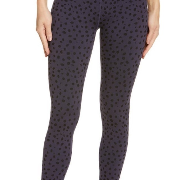 Zella Pants - Zella elevate purple leopard workout set (leggings and sports bra) size small